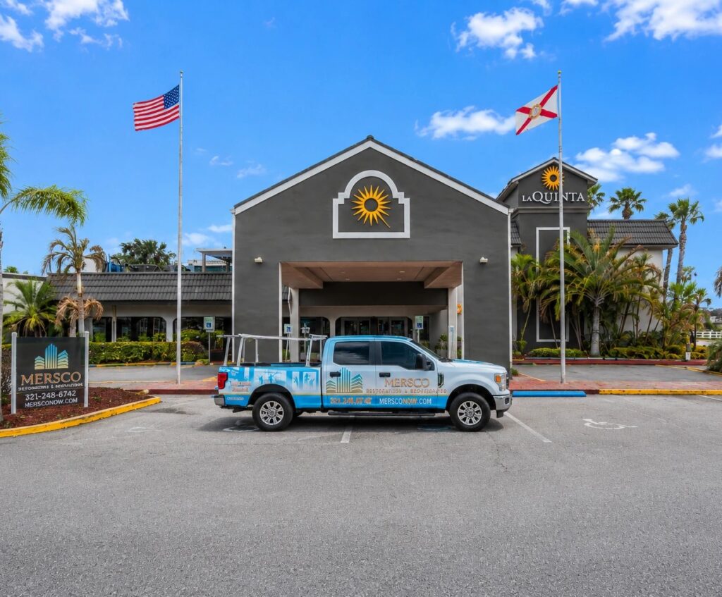 mersco restoration after restoration and renovations work at la quinta inn